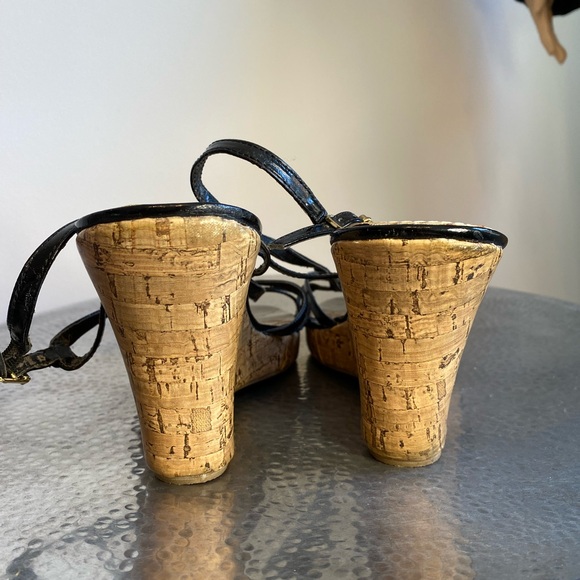 Steve Madden Cork Strap Wedges Size 10 - Picture 4 of 9